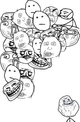 Koszulka czerwona Rage Comics męska
