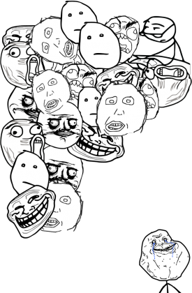 Koszulka pomarańczowa Rage Comics męska