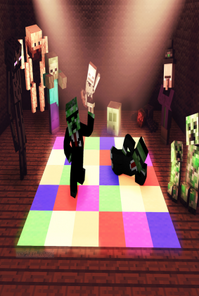 agent Creeper & Zombie biała