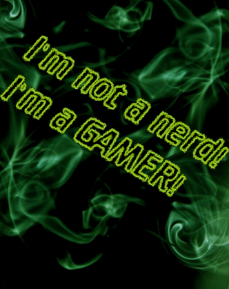 Podkładka "I'm not a nerd..." zielona
