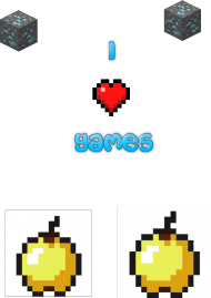 Koszulka Damska 'I LOVE GAMES'
