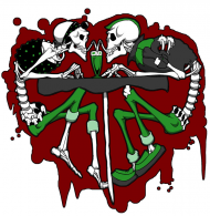 Psychobilly love man white