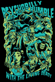 Psychobilly rumble man black