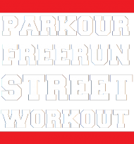 Parkour, freerun, Street workout koszulka czarna