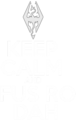 [KEEP CALM] FUS RO DAH | czarna