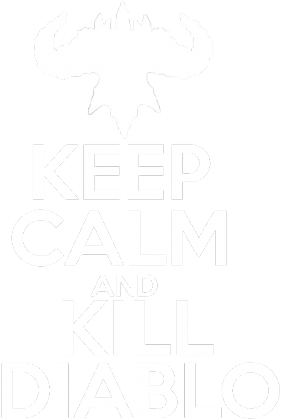 [KEEP CALM] KILL DIABLO | czarna