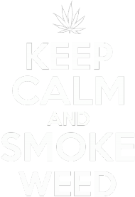 keep calm and smoke weed koszulka czarna