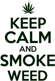 keep calm and smoke weed koszulka biała  damska