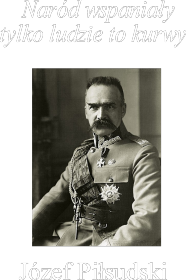 Józef Piłsudski - cytat 1 czarna bluza