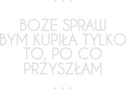 Torba czarna Boże spraw bym kupiła tylko to, po co przyszłam.