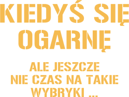 Torba czarna bawełniana KIEDYŚ SIĘ OGARNĘ.
