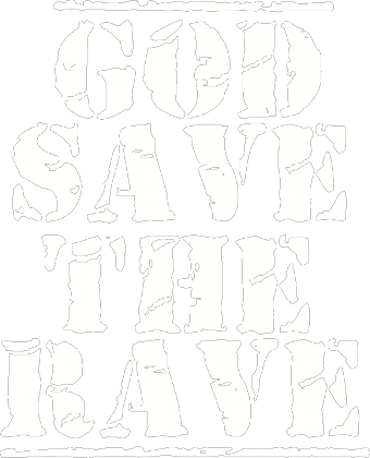 Torba bawełniana ekologiczna. GOD SAVE THE RAVE czarna.