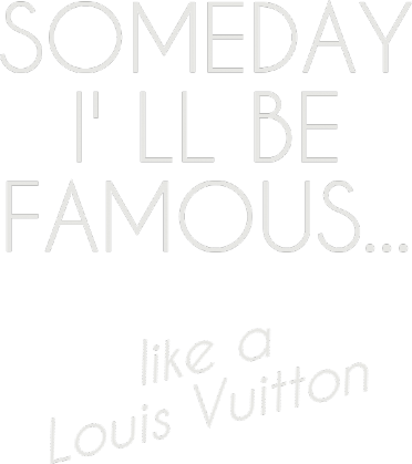 Torba Someday I' ll be famous like a Louis Vuitton czarna.