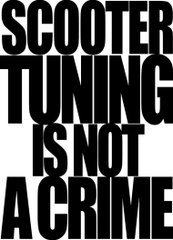 SCOOTER TUNING wzór 3 czarne logo