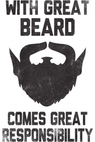 Beard Men T-shirt White