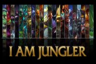 Jestem Junglerem- Koszulka: czarna, męska #Leagueoflegends