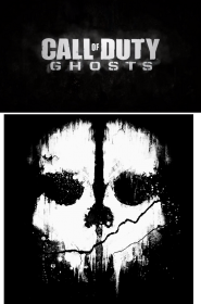 Call of Duty Ghosts- koszulka damsa: czarna (nadruk z dwóch stron)