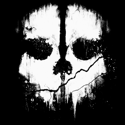 Call of Duty Ghosts- koszulka męska: czarna (nadruk z dwóch stron)