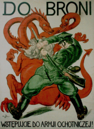 Plakat propagandowy z 1920