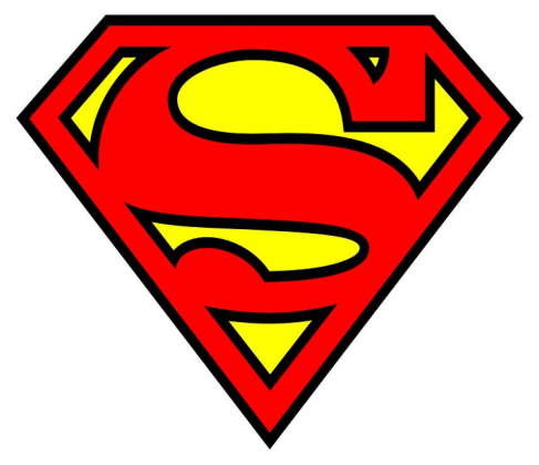 T-shirt "SuperMan" Biały