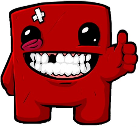 SUPER MEAT BOY Bluza męska biała