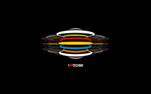 Koszulka- I love techno # 4