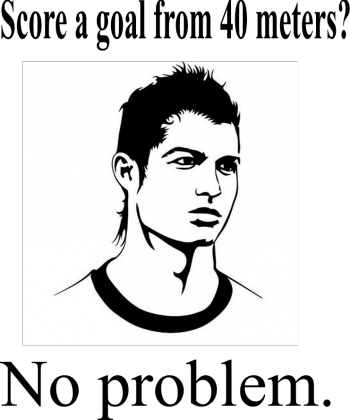 No problem for Ronaldo.