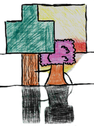 kubek minecraft - drzewka