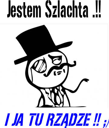 Jestem Szlachta ! - biała męska bluza z kapturem