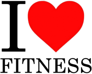 Kubek "I love fitness" - nadruk