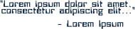 LoremIpsum Plakat