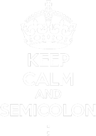 Semicolon Girl White