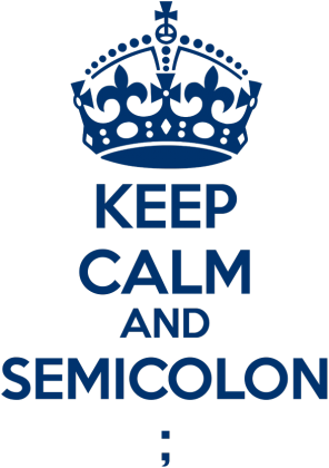Semicolon MUG Dark Blue