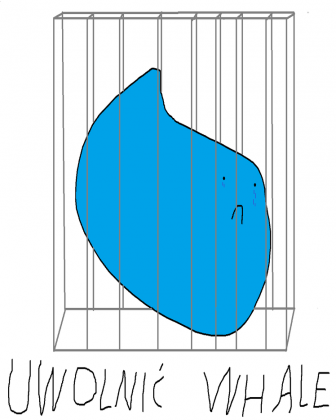 Super koszulka uwolnić whale.