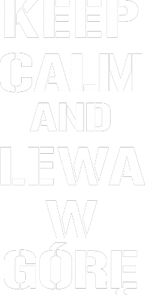 Bluza z kaputurem Keep Calm And Lewa W Górę