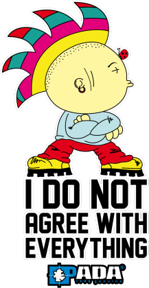 Bluza na zamek z kapturem - Nie zgadzam się. Pada