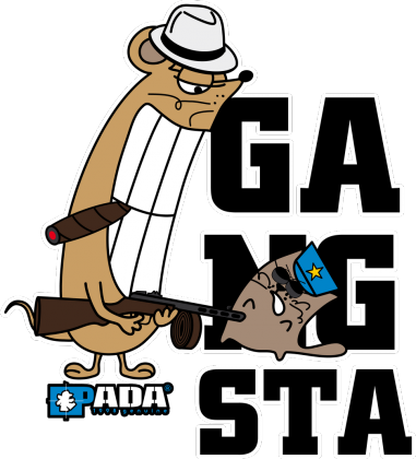 Bluza na zamek z kapturem - Gangsta. Pada