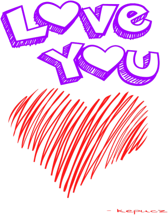 T-shirt LOVE YOU - dedykacja Olcia