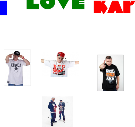 bluza męska i love rap