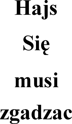 Hajs - nadruk