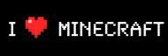 Koszulka I LOVE MINECRAFT