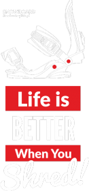 Koszulka męska - LIFE IS BETTER WHEN YOU SHRED (różne kolory!)