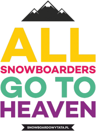 Koszulka dla dziewczynki - ALL SNOWBOARDERS GO TO HEAVEN