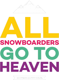 Bluza męska z kapturem - ALL SNOWBOARDERS GO TO HEAVEN (LIMITOWANA EDYCJA!)