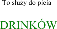 Kubek do drinków