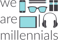 We are millennials - męska bluza z kapturem