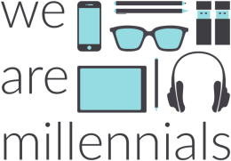 We are millennials - męski t-shirt