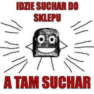 Idzie suchar do sklepu