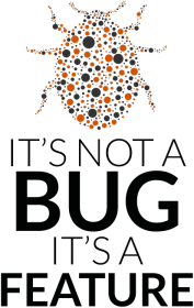Kubek - It's not a bug, it's a feature - dziwneumniedziala.com - kubki dla programisty