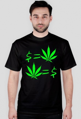 Money=Weed T-shirt męski - Hajs Się Zgadza